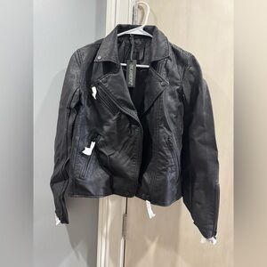 NWT Blank NYC Black Leather Jacket